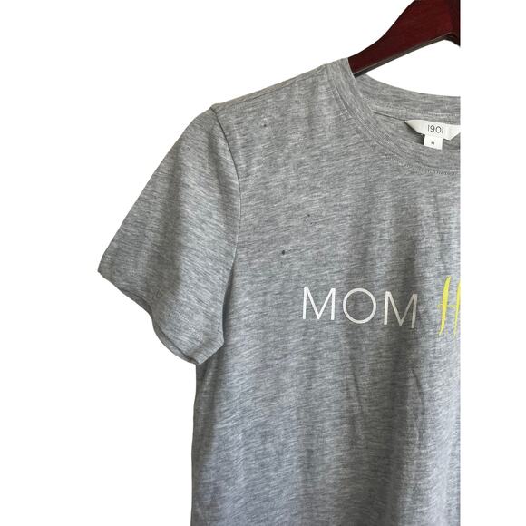 1901 "Mom Hustle" Women Graphic Tee M Cotton Blend Casual Comfy Nordstrom NEW - Picture 5 of 8